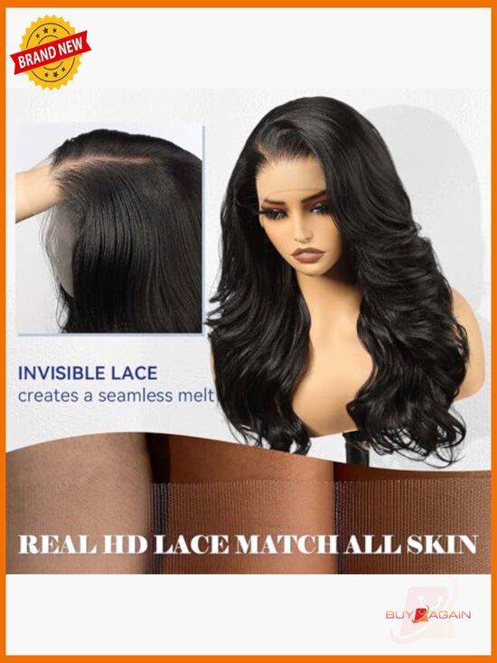 13x6 HD Synthetic Lace Front Wig 24 Inch Long Curly Layered